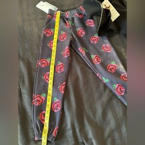 Kids Floral Matching Set - Black and Red